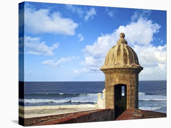 Watchtower, Fort San Felipe Del Morro, San Juan, Puerto Rico, USA, Caribbean-Miva Stock-Stretched Canvas