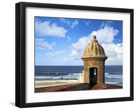 Watchtower, Fort San Felipe Del Morro, San Juan, Puerto Rico, USA, Caribbean-Miva Stock-Framed Premium Photographic Print