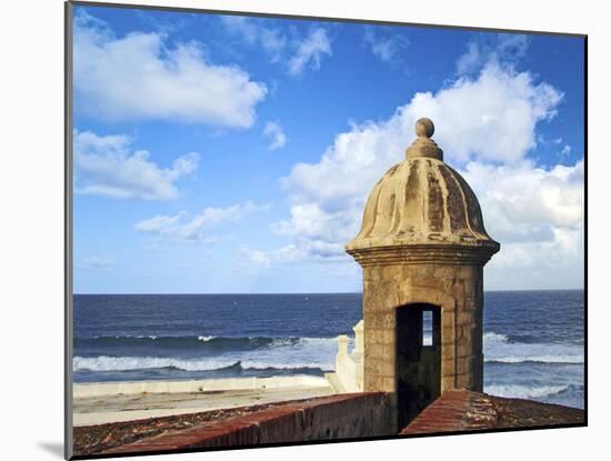 Watchtower, Fort San Felipe Del Morro, San Juan, Puerto Rico, USA, Caribbean-Miva Stock-Mounted Premium Photographic Print