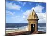 Watchtower, Fort San Felipe Del Morro, San Juan, Puerto Rico, USA, Caribbean-Miva Stock-Mounted Premium Photographic Print