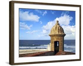 Watchtower, Fort San Felipe Del Morro, San Juan, Puerto Rico, USA, Caribbean-Miva Stock-Framed Photographic Print