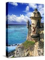 Watchtower, Fort San Felipe Del Morro, San Juan, Puerto Rico, USA, Caribbean-Miva Stock-Stretched Canvas