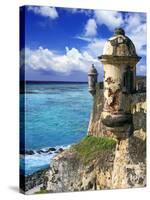 Watchtower, Fort San Felipe Del Morro, San Juan, Puerto Rico, USA, Caribbean-Miva Stock-Stretched Canvas