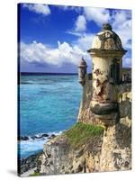 Watchtower, Fort San Felipe Del Morro, San Juan, Puerto Rico, USA, Caribbean-Miva Stock-Stretched Canvas