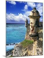 Watchtower, Fort San Felipe Del Morro, San Juan, Puerto Rico, USA, Caribbean-Miva Stock-Mounted Premium Photographic Print