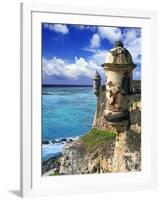 Watchtower, Fort San Felipe Del Morro, San Juan, Puerto Rico, USA, Caribbean-Miva Stock-Framed Photographic Print