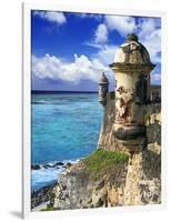 Watchtower, Fort San Felipe Del Morro, San Juan, Puerto Rico, USA, Caribbean-Miva Stock-Framed Photographic Print