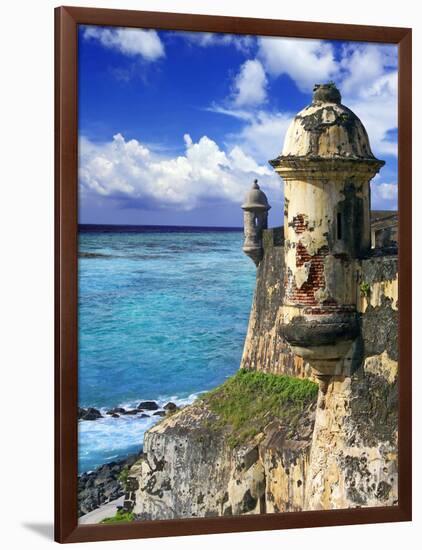 Watchtower, Fort San Felipe Del Morro, San Juan, Puerto Rico, USA, Caribbean-Miva Stock-Framed Photographic Print