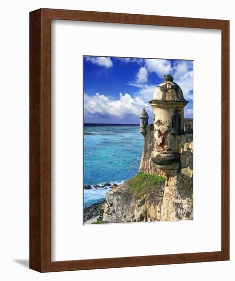 Watchtower, Fort San Felipe Del Morro, San Juan, Puerto Rico, USA, Caribbean-Miva Stock-Framed Photographic Print