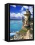 Watchtower, Fort San Felipe Del Morro, San Juan, Puerto Rico, USA, Caribbean-Miva Stock-Framed Stretched Canvas