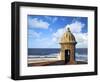 Watchtower, Fort San Felipe Del Morro, San Juan, Puerto Rico, USA, Caribbean-Miva Stock-Framed Photographic Print