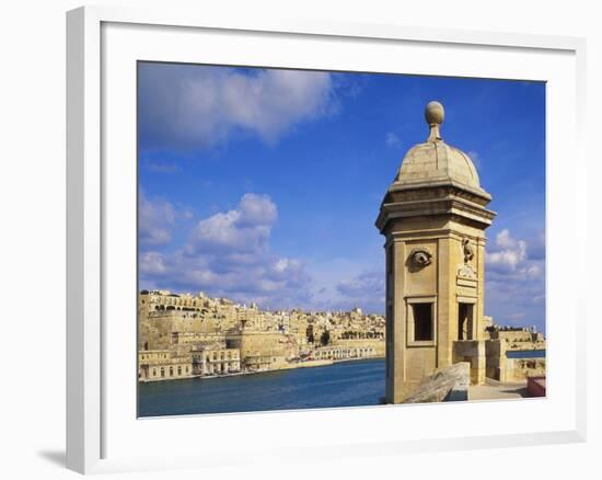 Watchtower, La Gardiola, Senglea, Malta-Guy Thouvenin-Framed Photographic Print