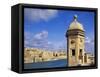 Watchtower, La Gardiola, Senglea, Malta-Guy Thouvenin-Framed Stretched Canvas