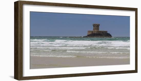 Watchtower Le Braye on the west coast of Jersey-enricocacciafotografie-Framed Photographic Print