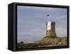 Watchtower Le Hocq on Jersey-enricocacciafotografie-Framed Stretched Canvas