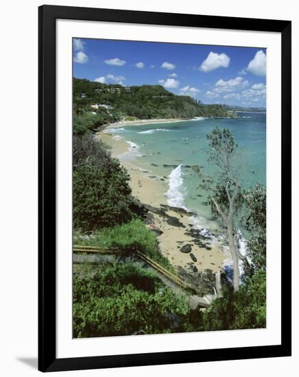 Watego and Beach, Surf Brake Between Byron Bay and Cape Byron, New South Wales (Nsw), Australia-Robert Francis-Framed Photographic Print