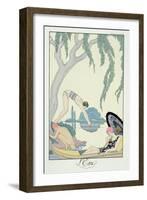 Water, 1925 (Pochoir Print)-Georges Barbier-Framed Giclee Print