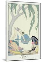 Water, 1925 (Pochoir Print)-Georges Barbier-Mounted Giclee Print