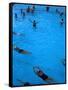 Water Aerobics in Pool at Kowloon Park, Hong Kong-Oliver Strewe-Framed Stretched Canvas