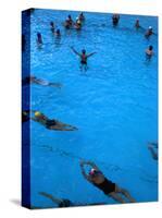 Water Aerobics in Pool at Kowloon Park, Hong Kong-Oliver Strewe-Stretched Canvas