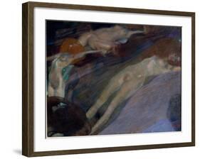 Water Agitee (Bewegtes Wasser) Painting by Gustav Klimt (1862-1918). 1898 Dim. 52X65 Cm Osterreichi-Gustav Klimt-Framed Giclee Print