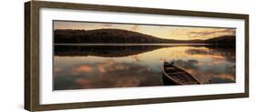 Water and Boat, Maine, New Hampshire Border, USA-null-Framed Photographic Print