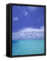 Water and Sky, Bora Bora, Pacific Islands-Mitch Diamond-Framed Stretched Canvas