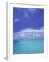 Water and Sky, Bora Bora, Pacific Islands-Mitch Diamond-Framed Photographic Print