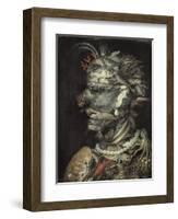 Water (Aqua)-Giuseppe Arcimboldo-Framed Art Print