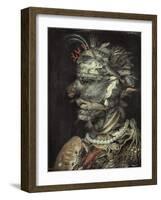 Water (Aqua)-Giuseppe Arcimboldo-Framed Art Print