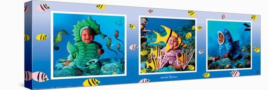 Water Babies in the Sea-Tom Arma-Stretched Canvas