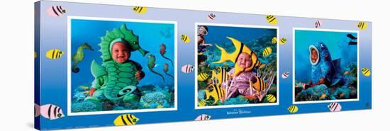 Water Babies in the Sea-Tom Arma-Stretched Canvas