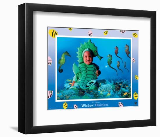 Water Babies, Seahorse-Tom Arma-Framed Art Print