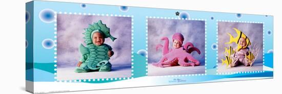 Water Babies Sitting-Tom Arma-Stretched Canvas