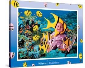 Water Babies, Yellow Fish-Tom Arma-Stretched Canvas