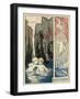 Water Babies-null-Framed Art Print