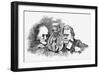 Water Baby' Being Examined by Richard Owen and T.H. Huxley-Edward Linley Sambourne-Framed Giclee Print
