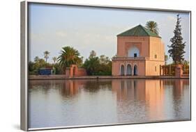 Water Basin Dating from the 12th Century Almohade Period and Pavilion-Guy Thouvenin-Framed Photographic Print