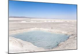 Water Beneath the Thin Crust of Salt, Salar De Uyuni, Bolivia, South America-Kim Walker-Mounted Photographic Print