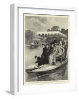 Water Bicycles on the Lake in the Central Park, New York-Robert Barnes-Framed Giclee Print