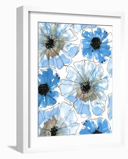 Water Blossoms I-Deborah Velasquez-Framed Art Print