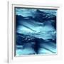 Water Blue Sea Waves Watercolor-maxim ibragimov-Framed Art Print