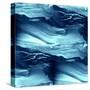 Water Blue Sea Waves Watercolor-maxim ibragimov-Stretched Canvas