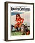 "Water Boy and Dog," Country Gentleman Cover, November 1, 1933-Henry Hintermeister-Framed Giclee Print