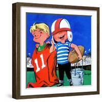 Water Boys - Jack & Jill-Lou Segal-Framed Giclee Print