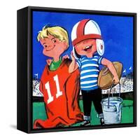 Water Boys - Jack & Jill-Lou Segal-Framed Stretched Canvas