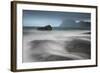 Water Breaks over Rocks at Uttakleiv, Lofoten Islands, Arctic, Norway, Scandinavia, Europe-David Clapp-Framed Photographic Print