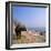 Water Buffalo and Drying Washing on the Banks of the Ganges, Varanasi, Uttar Pradesh State, India-Tony Gervis-Framed Photographic Print