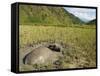 Water Buffalo in Mud Pool in Rice Field, Sagada Town, the Cordillera Mountains, Luzon, Philippines-Kober Christian-Framed Stretched Canvas