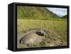 Water Buffalo in Mud Pool in Rice Field, Sagada Town, the Cordillera Mountains, Luzon, Philippines-Kober Christian-Framed Stretched Canvas